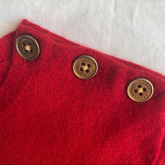 100% cashmere Ralph Lauren womens sweater top - Picture 3 of 4